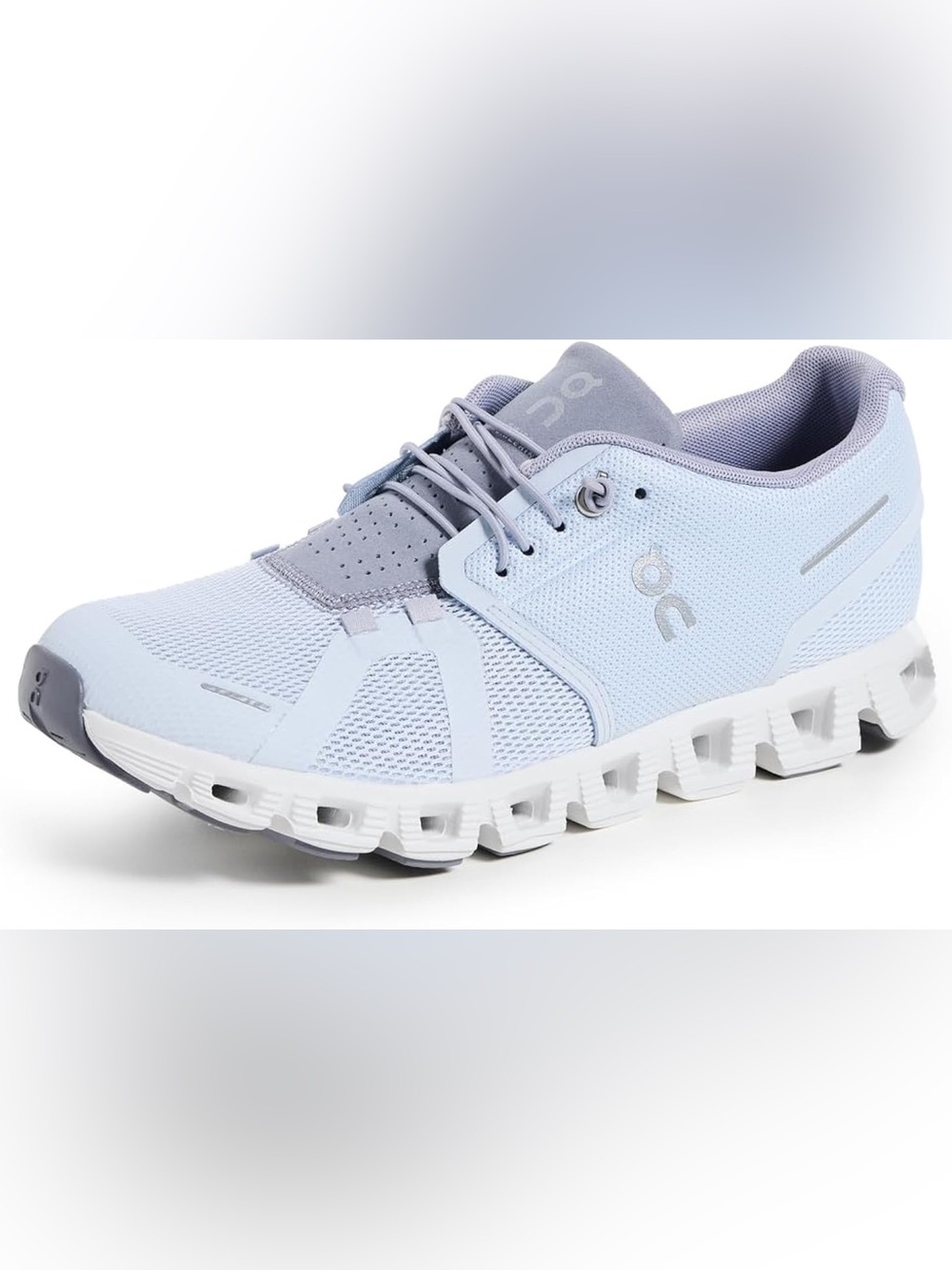 On Cloud 5 Sneakers, Heather/Fossil, Blue / Size 9